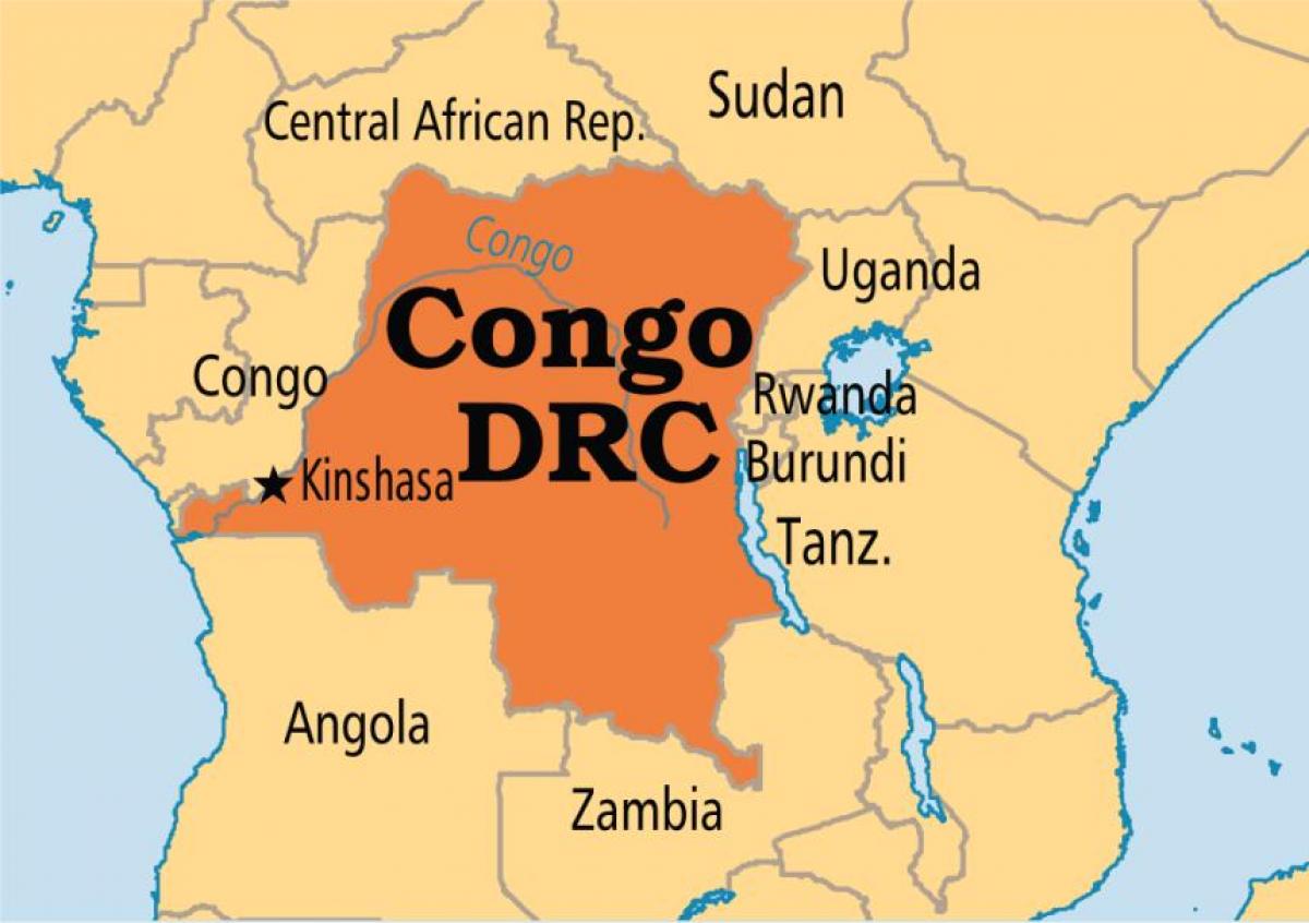 mapa kongu